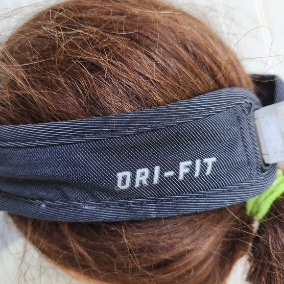 Nike Dri-Fit AW84 Running Visor - Black Strap Back Hat - One Size - Picture 4 of 8